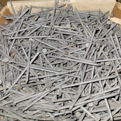 Box of self tapping screws, box of galvanized 16s and box of random screws nails