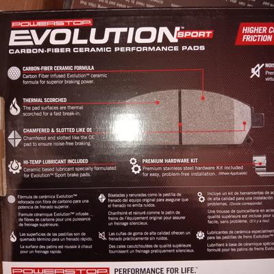 NEW POWERSTOP BRAKE PADS AND ROTORS PLUS VARIOUS AUTO PARTS