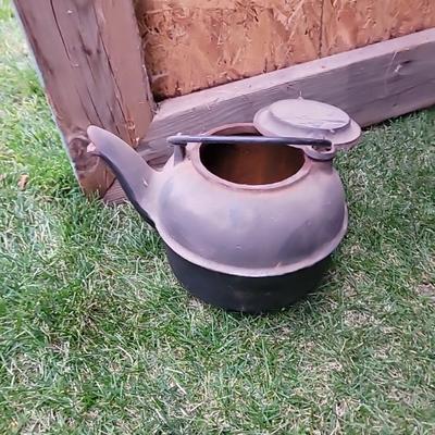 Antique Cast iron camping household tea pot