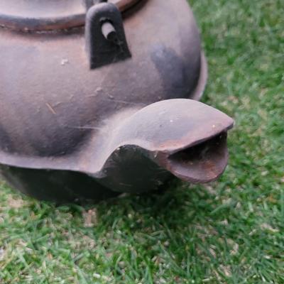 Antique Cast iron camping household tea pot