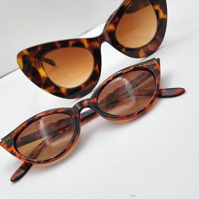 Two Pair Cats Eye Women's Sunglasses