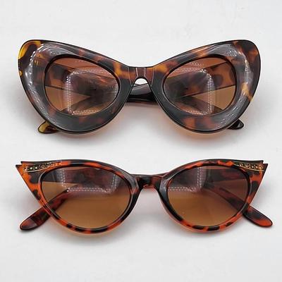 Two Pair Cats Eye Women's Sunglasses
