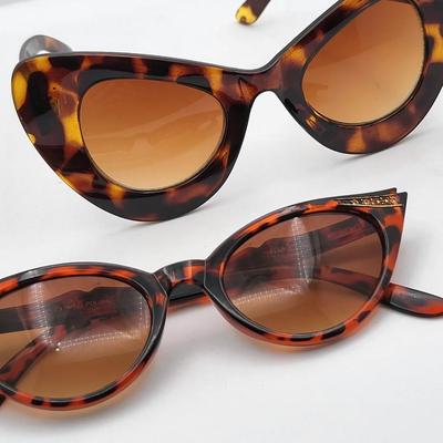Two Pair Cats Eye Women's Sunglasses