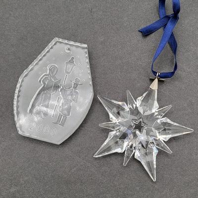 Collectible Crystal Christmas Ornaments (2)