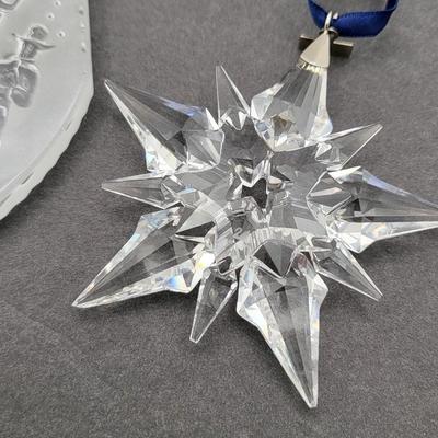 Collectible Crystal Christmas Ornaments (2)