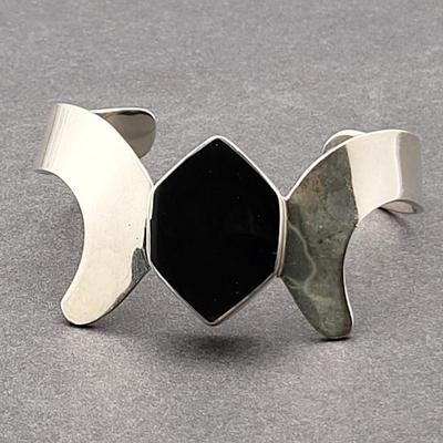 Black Onyx & Sterling Silver Jewelry 50.7gr