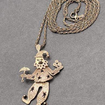 Vintage Sterling Silver Clowns Jewelry 24gr