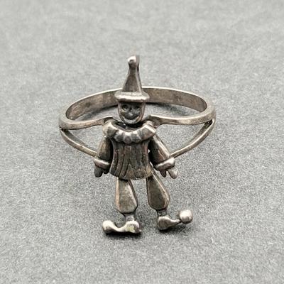 Vintage Sterling Silver Clowns Jewelry 24gr