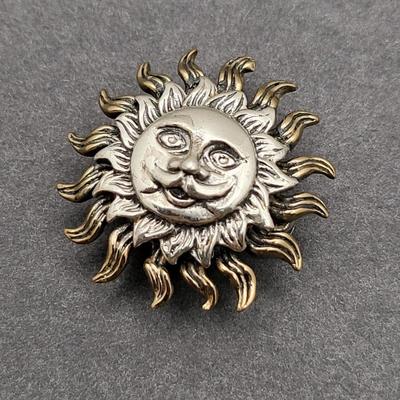 Sun & Moon 925 Earrings Pin Ring 22.5gr