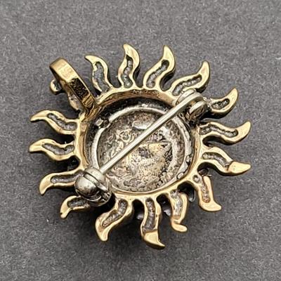 Sun & Moon 925 Earrings Pin Ring 22.5gr