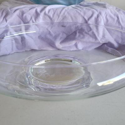 2 Large Glass Bowls