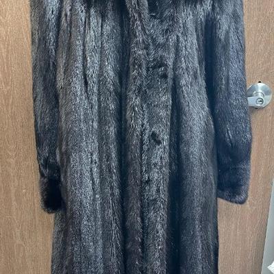 Long Mink Coat from Bizakis Furs, Inc Orange County California with Adolfo Lining real fur