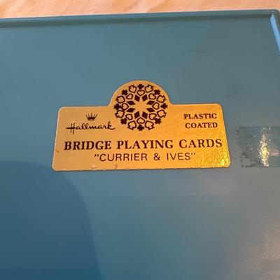 Vintage Currier & Ives playing cards