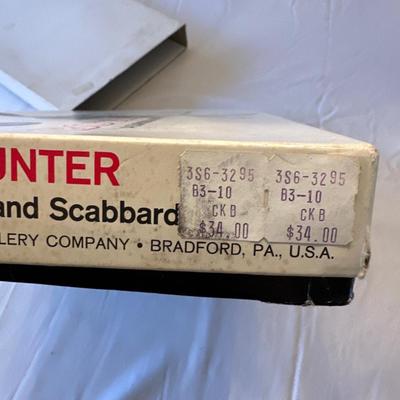 Case W.R. Bowie 1836 Davy Crockett BOWIE knife with Sheath, Box, & Sleeve.