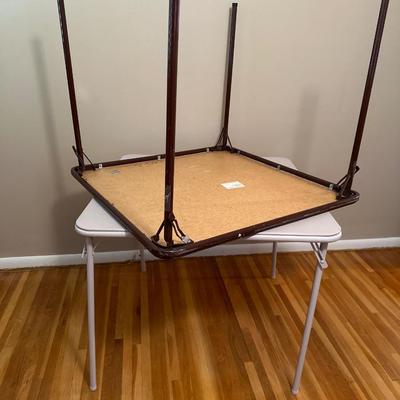 Two card tables