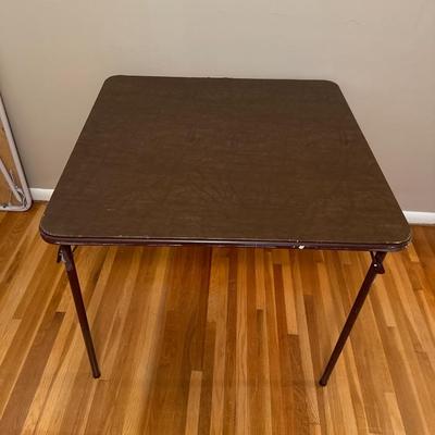 Two card tables