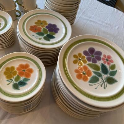 1970’s Franciscan Earthenware Set, Floral Pattern