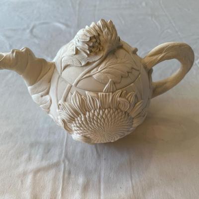 Vintage ceramic unfinished teapot