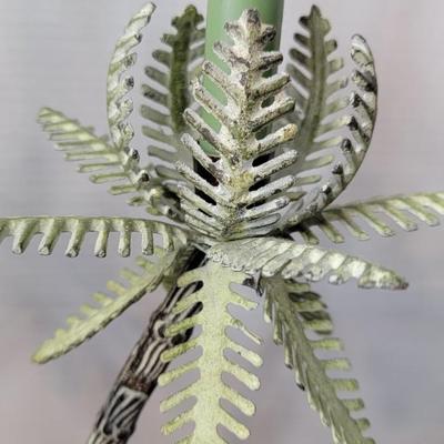 Metal Palm Tree Candle Holders