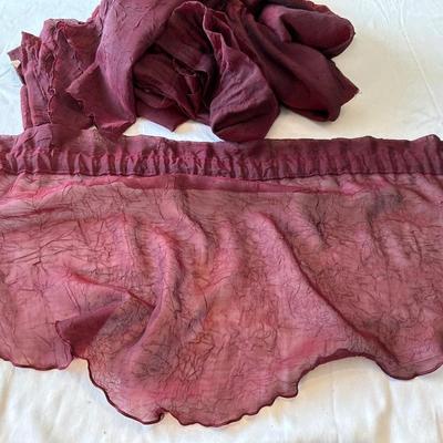 12 45” valances maroon