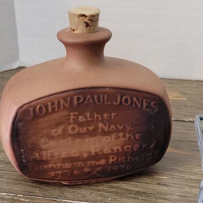 John Paul Jones Clay Vessel and Misc. Items