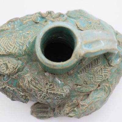 Sculpted Frog Vase Decor