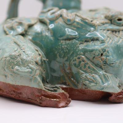 Sculpted Frog Vase Decor