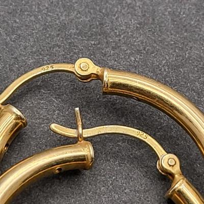 (7) Pairs 925 Pierced Hoop Earrings 44.4gr