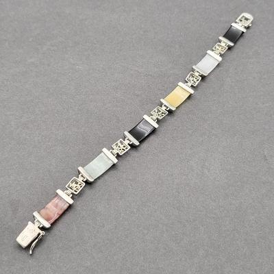 Semi-Precious Stone 925 Bracelet 17.6gr