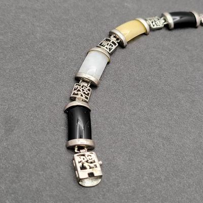 Semi-Precious Stone 925 Bracelet 17.6gr