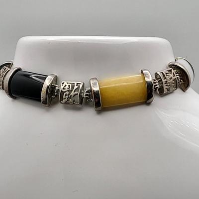 Semi-Precious Stone 925 Bracelet 17.6gr