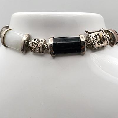 Semi-Precious Stone 925 Bracelet 17.6gr