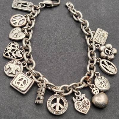 (5) Brighton Bracelets Christmas, Peace, Love, Hollywood