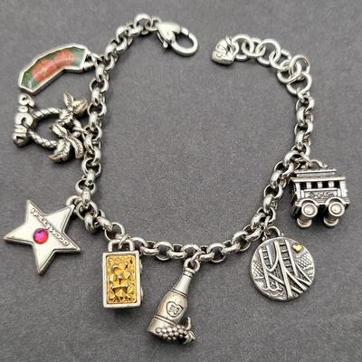 (5) Brighton Bracelets Christmas, Peace, Love, Hollywood
