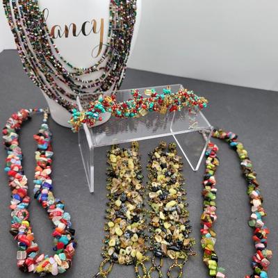 Handcrafted Glass Bead Necklaces Bracelets