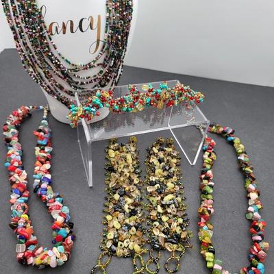 Handcrafted Glass Bead Necklaces Bracelets