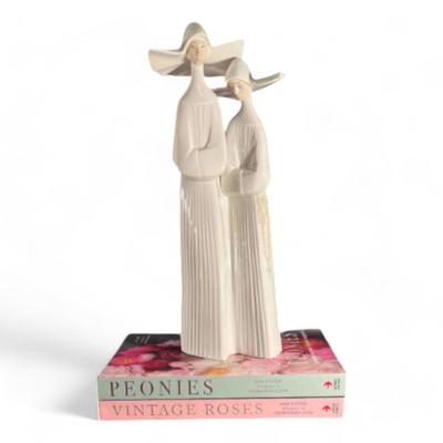 Vintage Lladro Flying Nuns - White Gloss Porcelain