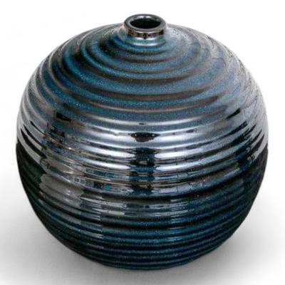 Decorative Grouping Of Glazed Ceramic Vases