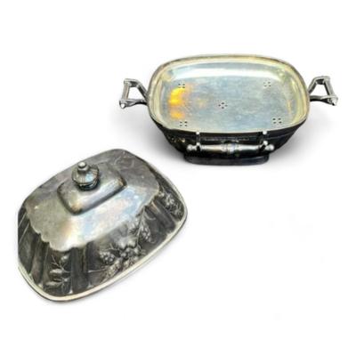 Vintage Reed And Barton Silver Plated Serving Dish