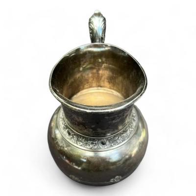 Vintage Cincinatti Silver Plated Pitcher With Engraved Cattails