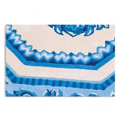 Exquisite Custom Blue And White Rug - A Rare Treasure Investment Purchased For $30 000