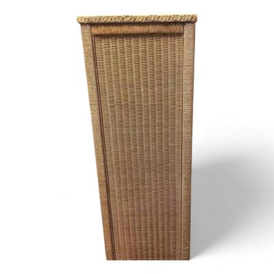 Henry Link Wicker Tall Dresser Chest Of Drawers Lingerie Chest