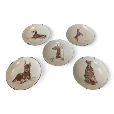 1992 Doberman Pinscher Decorative Plate Limited Edition 1 Of 200 Laurelwood Lehigh Valley