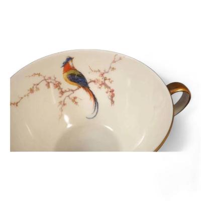 Limoges France HAVILAND PARADISE Cream Soup Bouillon Bowl Saucer