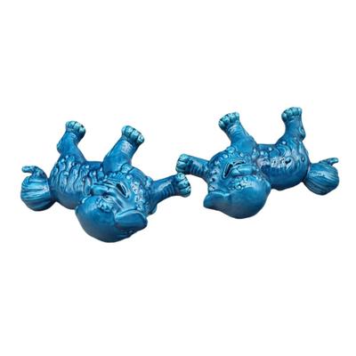 Eastern Tide Walking Lion Statues Foo Dogs Pair Of Guardian Lions