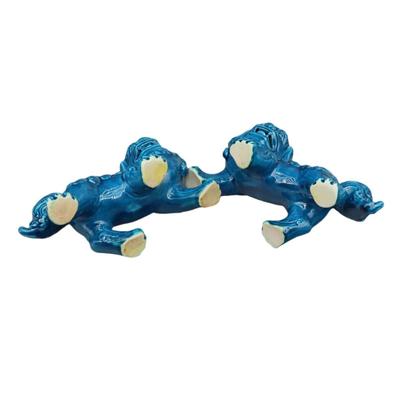 Eastern Tide Walking Lion Statues Foo Dogs Pair Of Guardian Lions