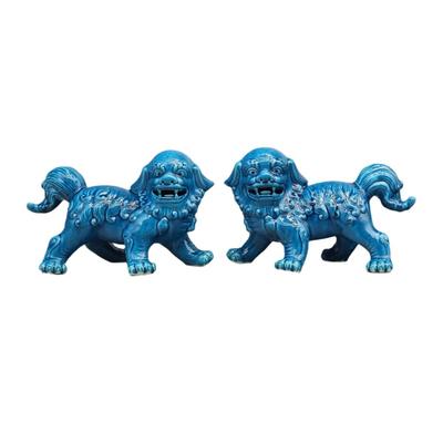 Eastern Tide Walking Lion Statues Foo Dogs Pair Of Guardian Lions