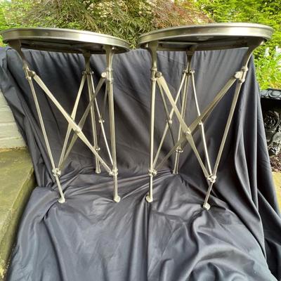 West Elm Pair of Directoire Neoclassical Drink Martini Side End Tables Doirect