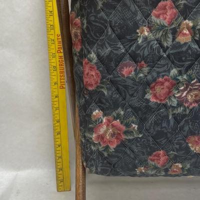 SEWING BASKET Folding Collapsable fabric with wood frame