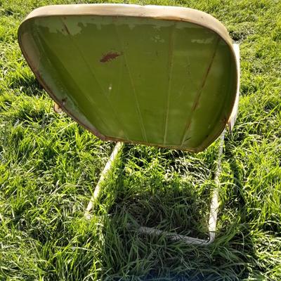 Antique metal patio chair
